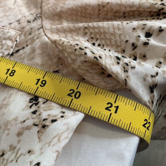 Calvin Klein Women's Ombre Snakeskin Button Up Blouse Size M‎ Lagenlook Career - Picture 4 of 13
